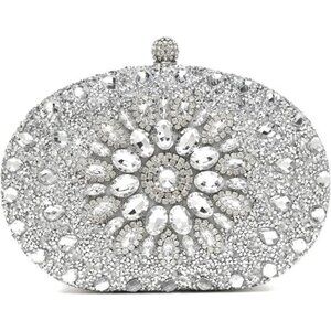 Women Rhinestone Clutch Evening Bag Sparkly Crystal Handbag Luxury Party Purse